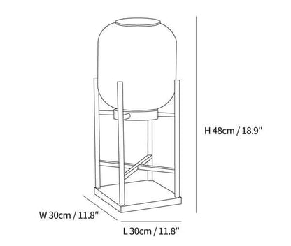 Solcelle gulvlampe lanterne udendørs