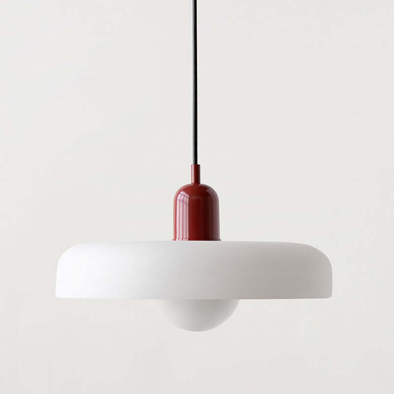 Farvet Glas Pendellampe - Bauhaus Design