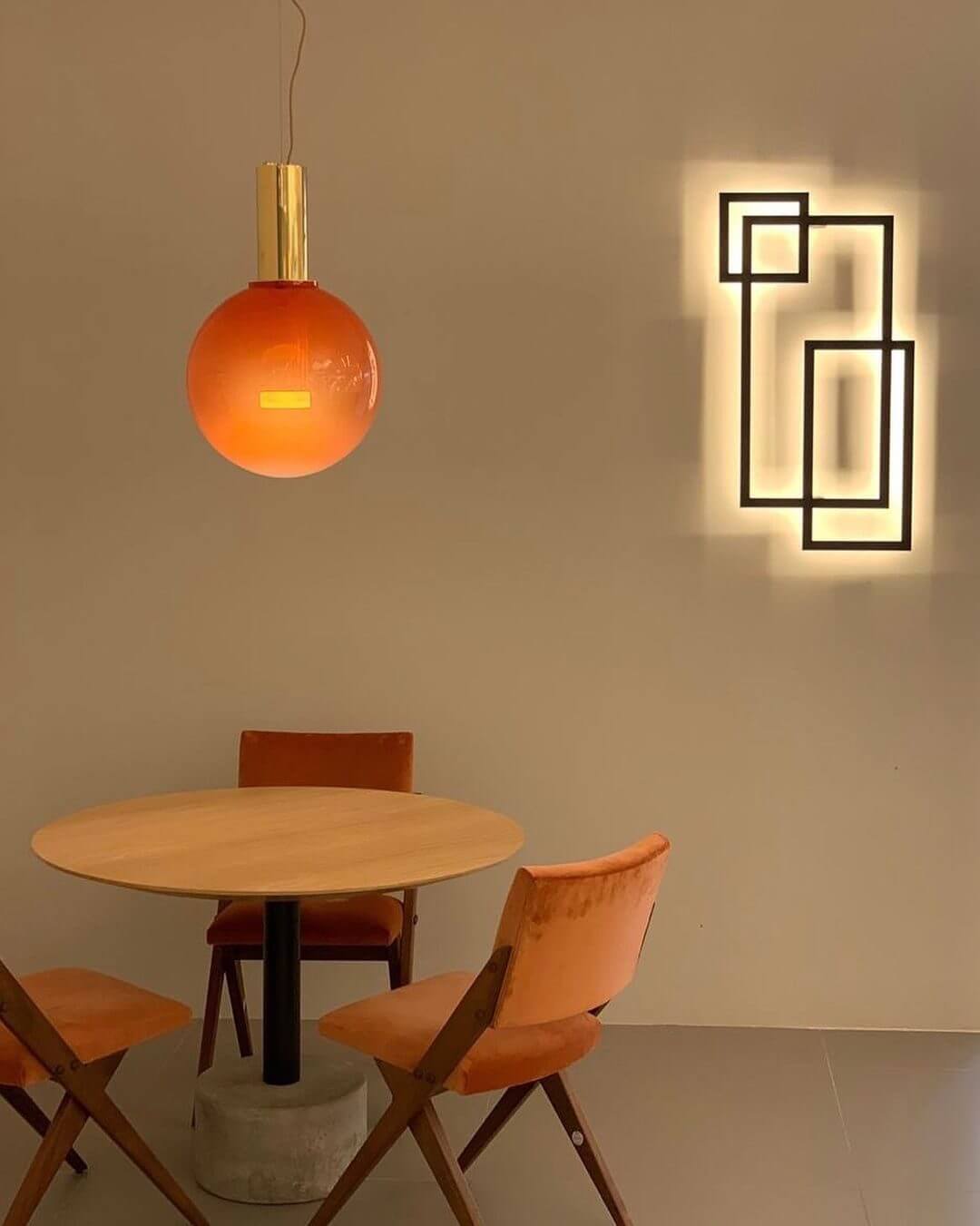 Elegant Pendel Lampe i Glas & Metal - Isabel
