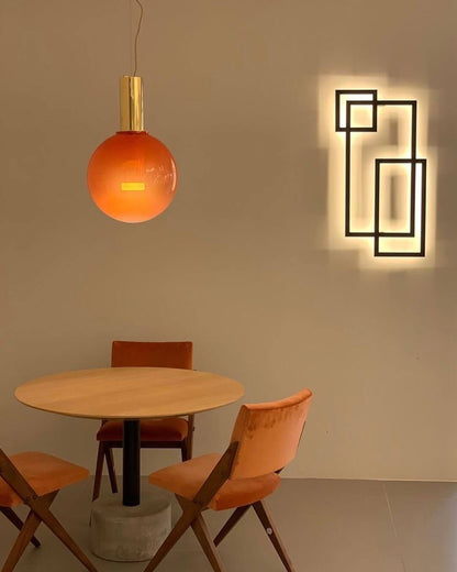 Elegant Pendel Lampe i Glas & Metal - Isabel