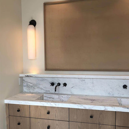 Elegant Kunstglas Lampe - Dia 10cm x H 48cm