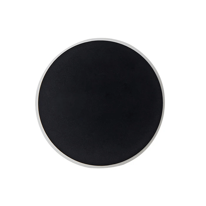 Rund LED-udendørsvæglampe i metal