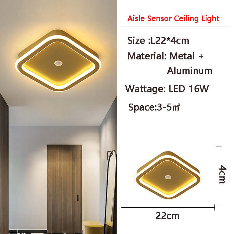 LED Loftslampe med Bevægelsessensor
