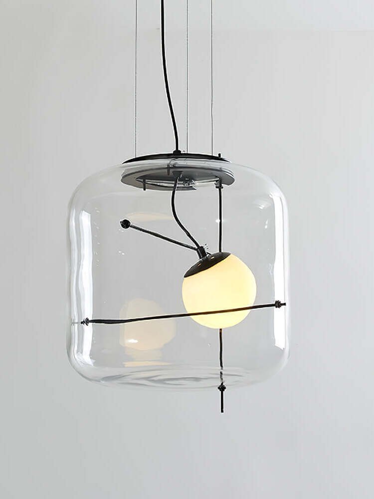 Elegant Glas Pendellampe - 30cm