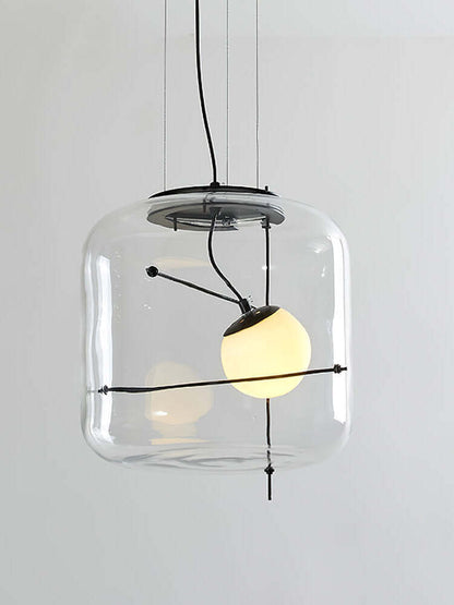 Elegant Glas Pendellampe - 30cm