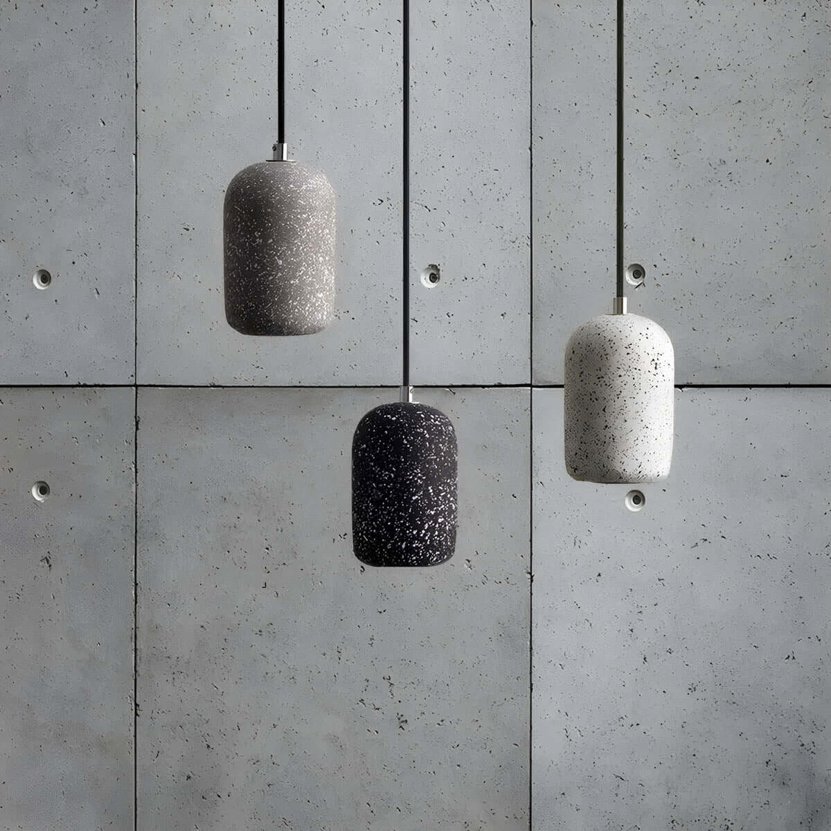 Moderne Cement Pendellampe - Dia 16cm