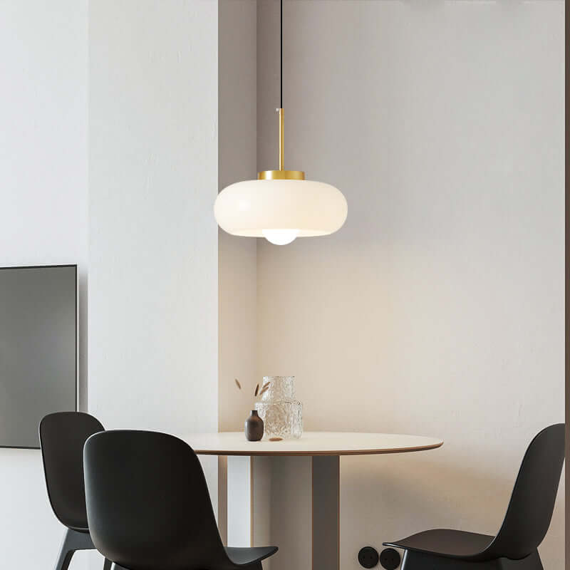Elegant Kobber & Glas Lysekrone
