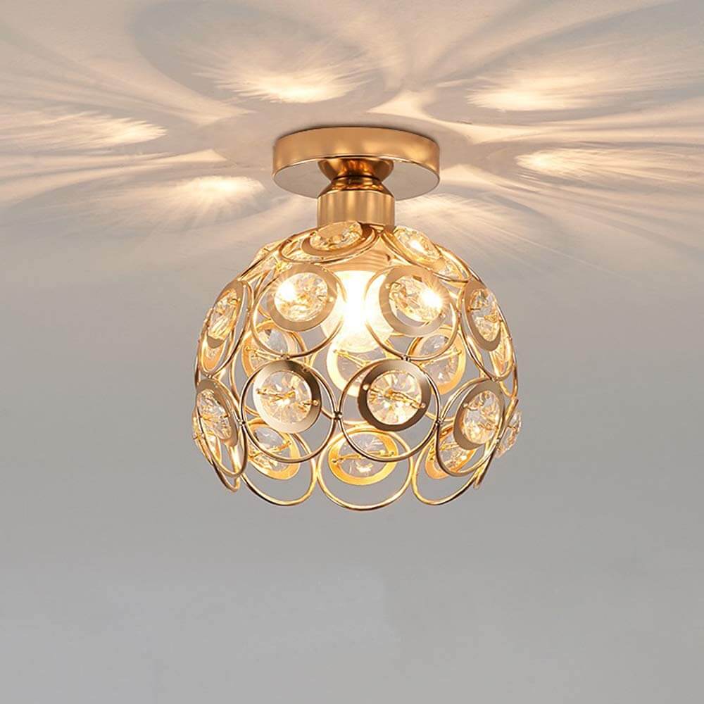 Luksus Guld Kugle Loftslampe | Elegant Design