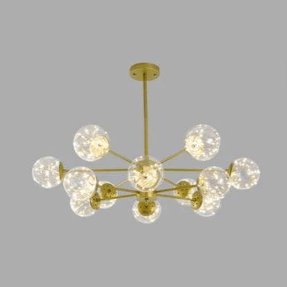 Elegant Glaskugle Lysekrone
