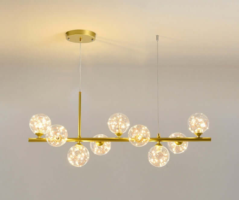 Elegant Pendellampe i Glas og Metal - 83x24cm