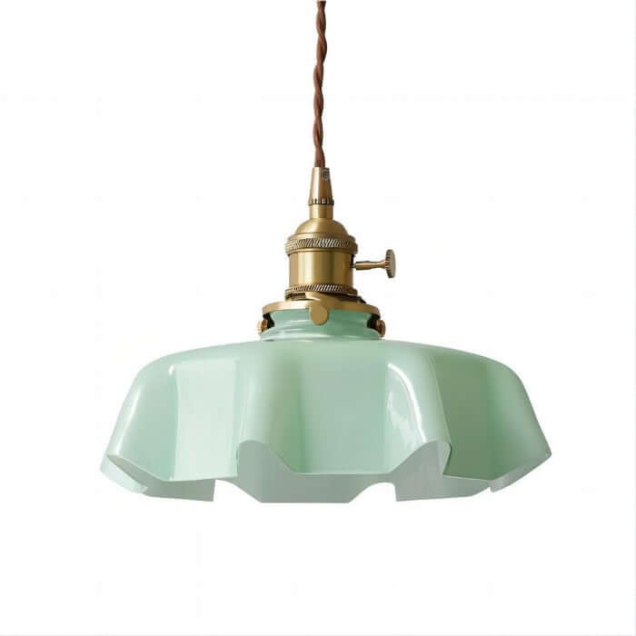 Elegant Retro Blomsterlampe i Glas