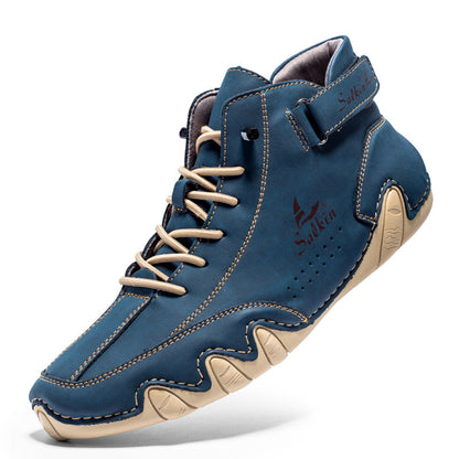 "Fleksible og letvægtige barfodssko til kvinder, grå og mørkeblå, designet til naturlig bevægelse ved udendørs aktiviteter."