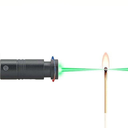 "Grøn og rød laserpointer med høj synlighed, ergonomisk design, præcision og lang rækkevidde til professionelle opgaver."
