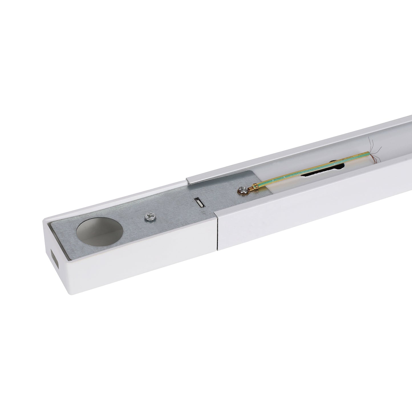 "Hvid 1-faset strømskinne 2m med justerbare pendellamper, optimal belysning, elegant design til hjemmet."