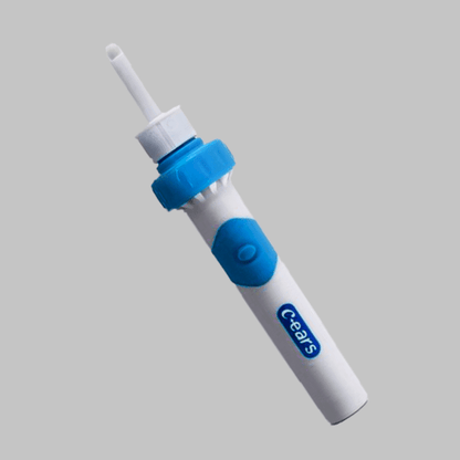 "Hvid, bærbar ørevoksstøvsuger, sikker rengøring af ører, nem at bruge for alle aldre, BPA-fri materiale, rektangulær form."