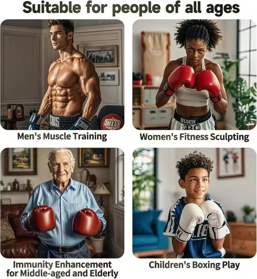 Interaktiv musikboks-træner med lys og musik, kompakt design, farverige RGB-lys, ni rytmemoduser, velegnet til alle aldre.