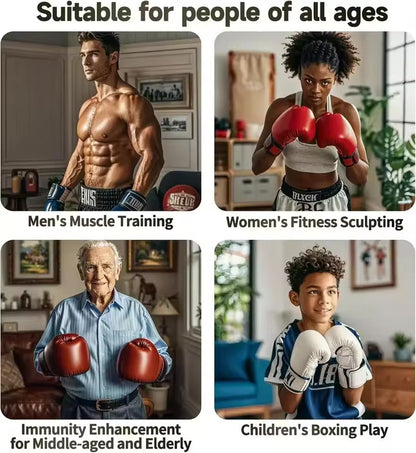 Interaktiv musikboks-træner med lys og musik, kompakt design, farverige RGB-lys, ni rytmemoduser, velegnet til alle aldre.