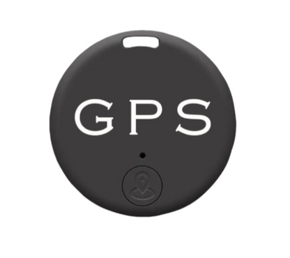 "Kompakt GPS tracker med magnetisk base, sort diskret design, sikrer bilovervågning og realtidssporing."