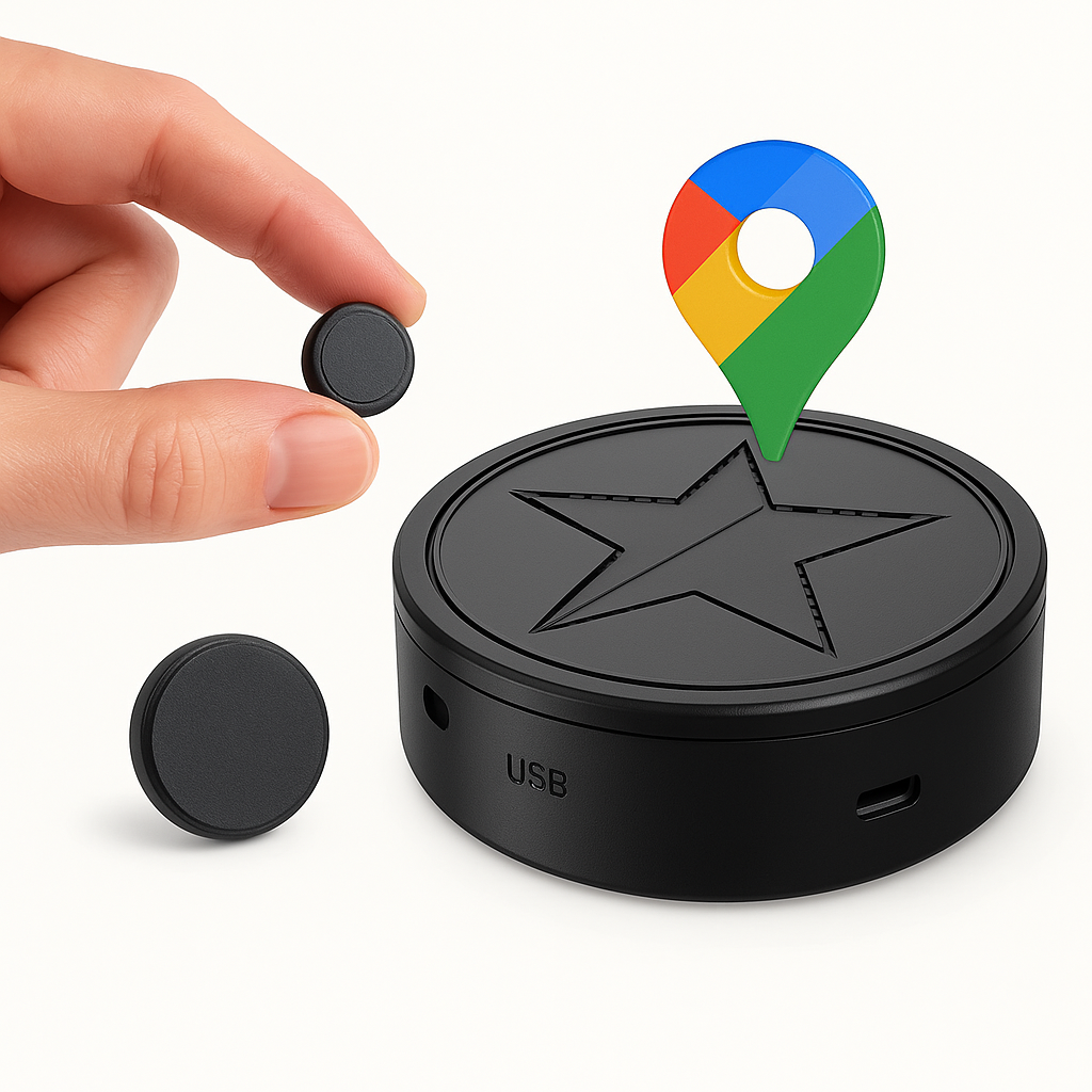 "Kompakt GPS-tracker med stærk magnet, nøjagtig sporing og diskret design. Perfekt til sikkerhed og nem fastgørelse."