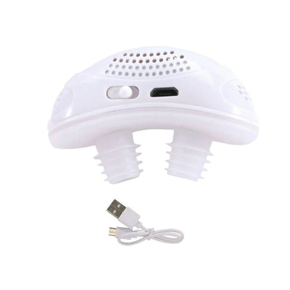 "Kompakt mikro CPAP-enhed, BreatheEasy, letvægts og diskret, ideel til forbedret søvn og problemfri vejrtrækning."