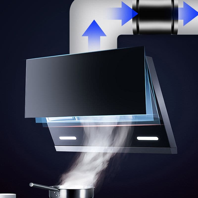 "Kraftig udsugningsventilator i hvid, seks-bladet design, forbedrer luftkvalitet og er støjsvag, perfekt til hjemmet"