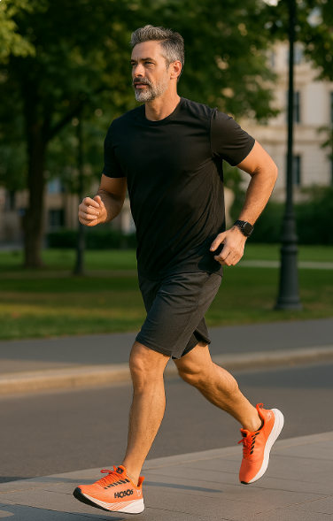 "Kvinders løbesko med avanceret dæmpning, grå og blå nuancer, letvægtsdesign, åndbar, for komfortabel og stabil løbetur."