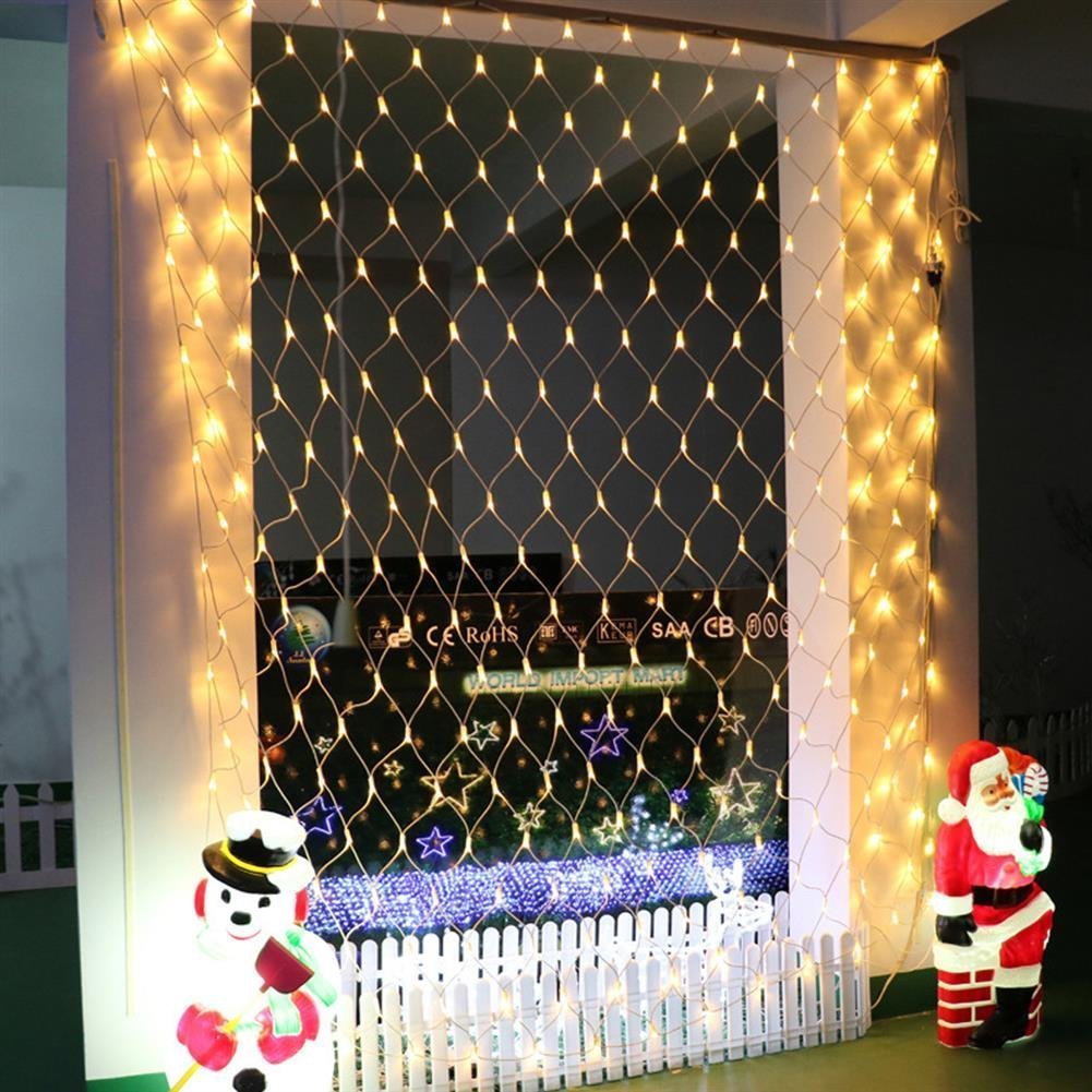 LED-netlys til udendørs brug med varm glød og 192 LED'er. Perfekt til haver og terrasser. Skab magisk atmosfære.