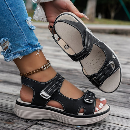 Letvægtige kvinders ortopædiske velcro-sandaler med ergonomisk sål og åndbart design for optimal komfort.