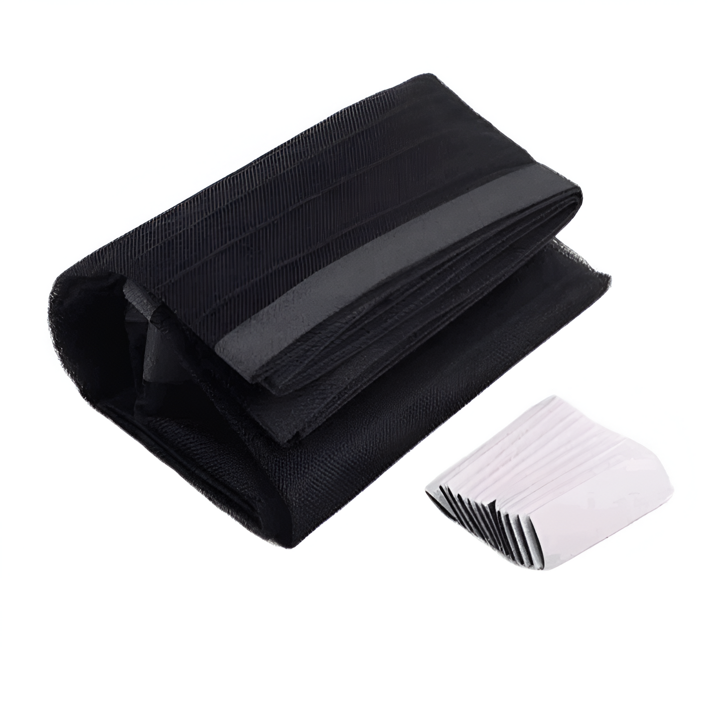 "Magnetisk flueforhæng i glasfiber, nem montering, elegant sort design til effektiv insektbeskyttelse i hjemmet."