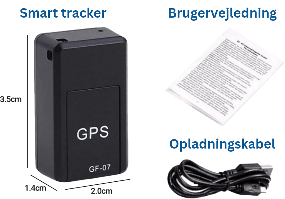 "Magnetisk mini GPS-tracker, kompakt og vandafvisende, sort design, trådløs tracking til bil og kæledyr, 400mAh batteri."