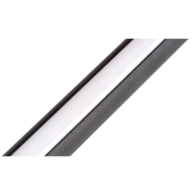 "Moderne sort aluminium LED væglampe 90cm, justerbar, med økonomisk lys og stilfuldt design til moderne indretninger"