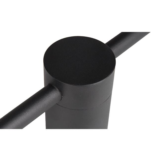 "Moderne sort aluminium LED væglampe 90cm, justerbar, med økonomisk lys og stilfuldt design til moderne indretninger"