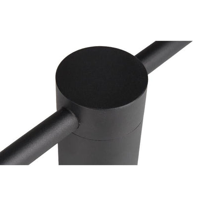 "Moderne sort aluminium LED væglampe 90cm, justerbar, med økonomisk lys og stilfuldt design til moderne indretninger"