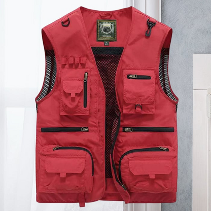 Oliver cargo vest i moderne design med multifunktionelle lommer, lynlåslukning, perfekt til udendørsaktiviteter.