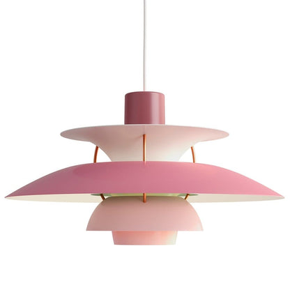 "PH5 Premium pendellampe i aluminium med monokrom design, ikonisk og tidløs for klassisk og moderne hjem, E27 pære."