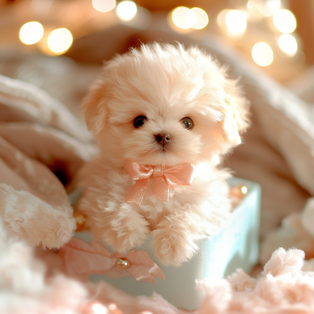 "Realistisk interaktiv plysdyr hundehvalp med naturtro bevægelser og blød pels, ideel til børn og samlere."