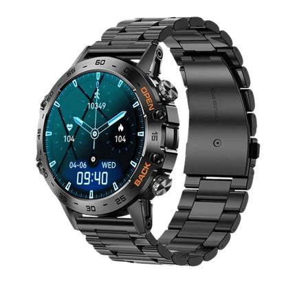 "Robust smartwatch med GPS, sundhedsovervågning, Bluetooth, IP67-vandtæt, metalhus, i forskellige farver"