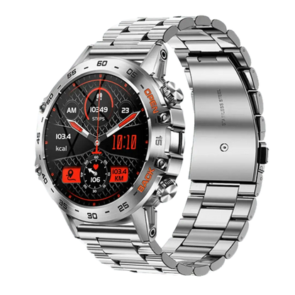 "Robust smartwatch med GPS, sundhedsovervågning, Bluetooth, IP67-vandtæt, metalhus, i forskellige farver"