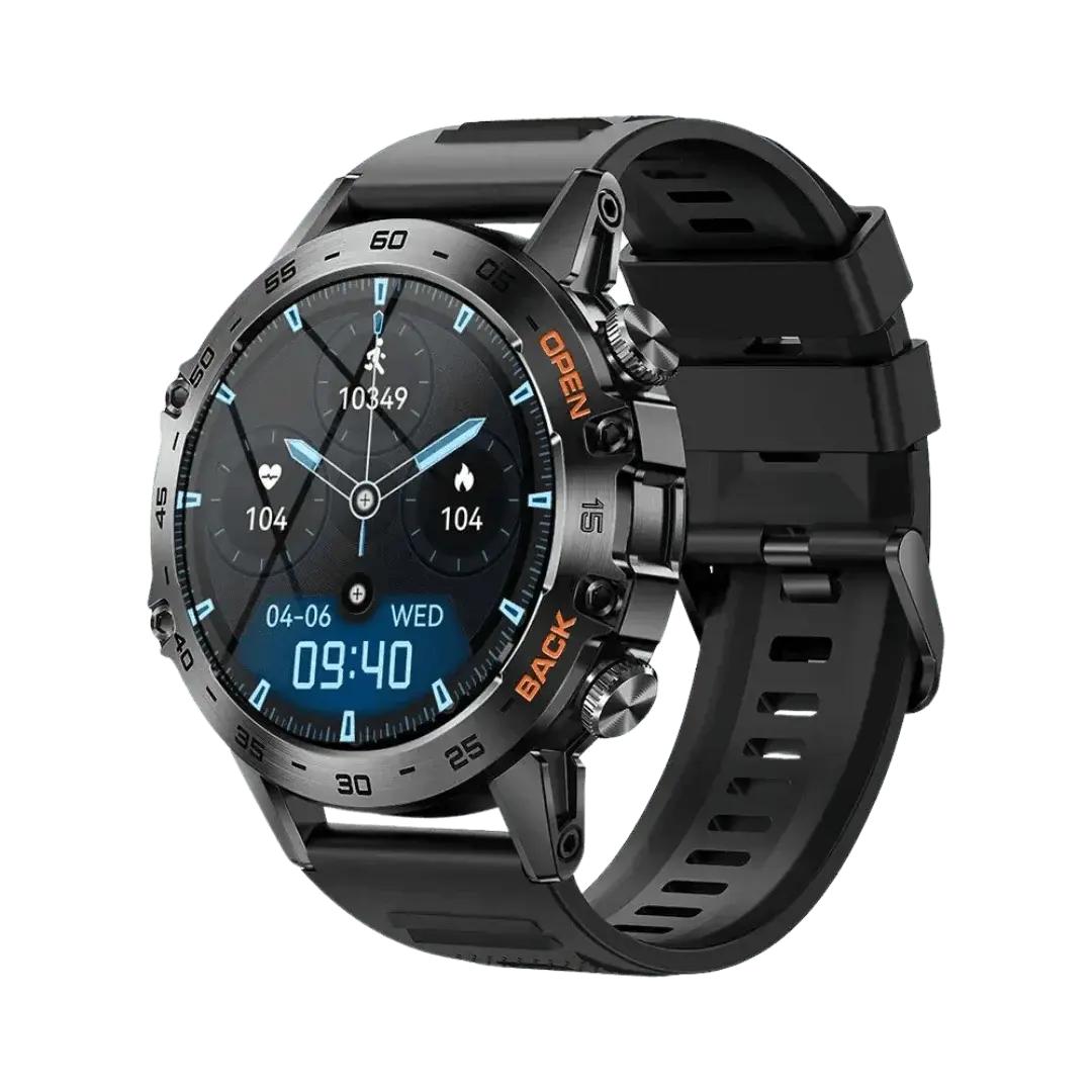 "Robust smartwatch med GPS, sundhedsovervågning, Bluetooth, IP67-vandtæt, metalhus, i forskellige farver"