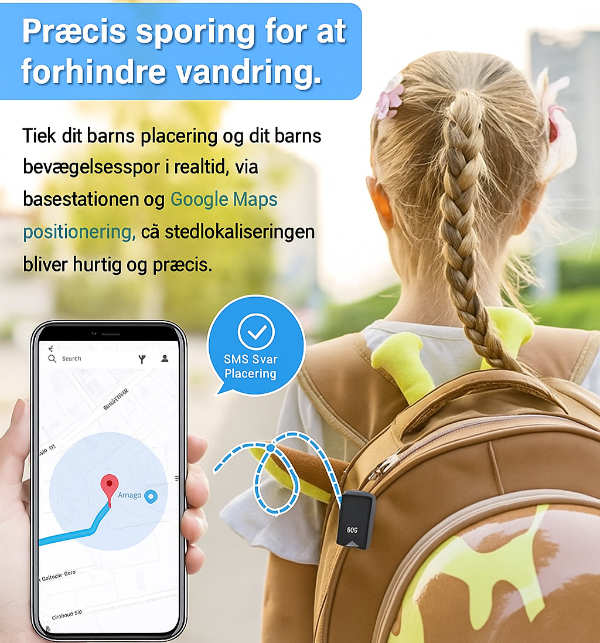 "Sort, kompakt GPS-tracker med magnetisk design til realtidspositionering og lydoptagelse, perfekt til biler og cykler."