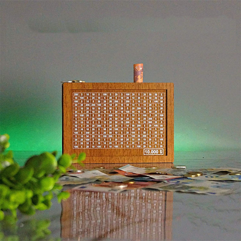 "Sparegris med digitalt display, lommeregnerdesign, plads til mønter og sedler, hjem og dekoration, sjov og lærerig sparegris