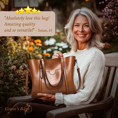 "Stilfuld skuldertaske i kunstlæder, tilgængelig i flere farver, inkl. blå og sort, klassisk og elegant design til kvinder."