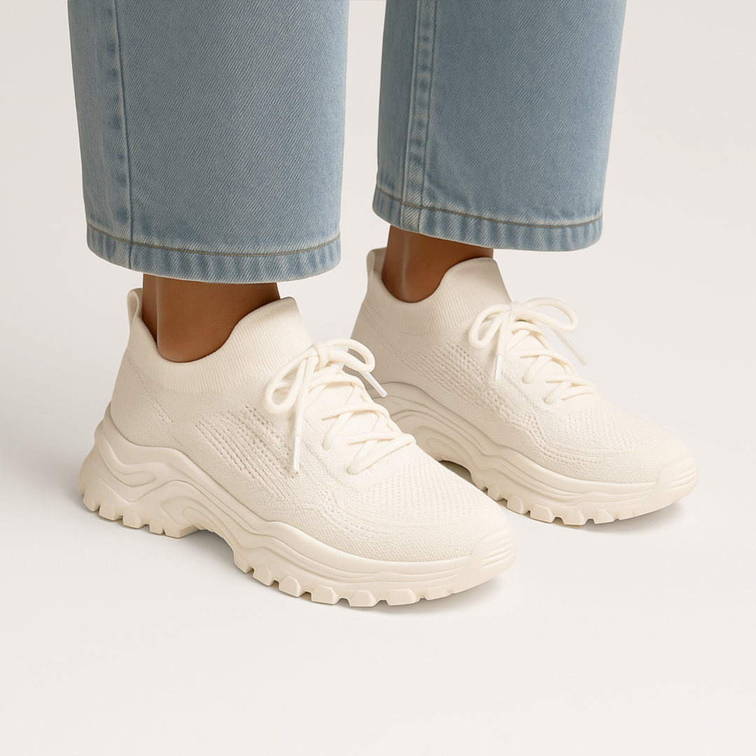 "Stilfulde ortopædiske sneakers til kvinder med moderne design og ekstra svangstøtte, ideelle til daglig komfort."