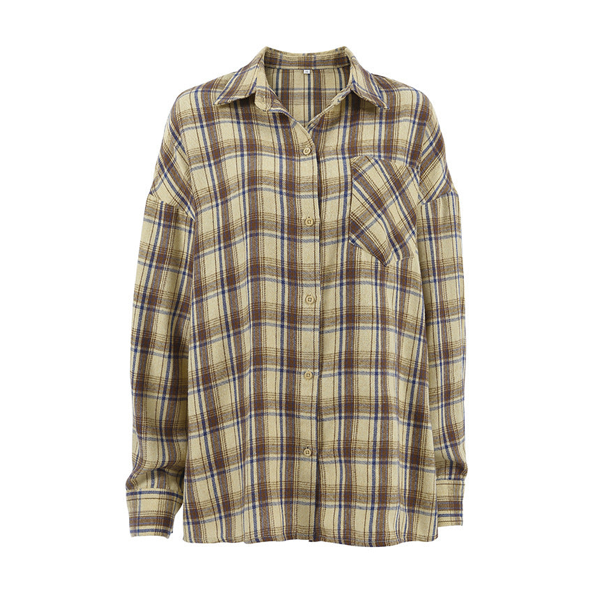 "Ternet oversize skjorte til kvinder, afslappet snit, bomuld, trendy, ideel til jeans eller shorts, button-down krave."