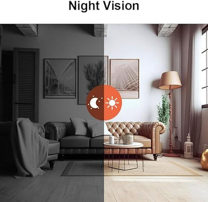 "Trådløst HD overvågningskamera med 1080P opløsning, vejrbestandigt design til indendørs og udendørs sikkerhed."