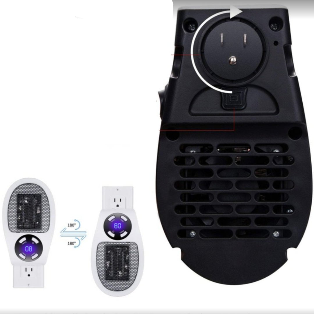 Transportabel varmer med fjernbetjening, kompakt design, LED-display; hurtig jævn varmefordeling, ideel til små rum.