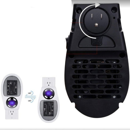 Transportabel varmer med fjernbetjening, kompakt design, LED-display; hurtig jævn varmefordeling, ideel til små rum.