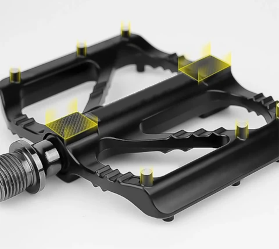 "Ultralette aluminiums cykelpedaler med skridsikkert design for sikker fodstøtte og optimal cykelpræstation."