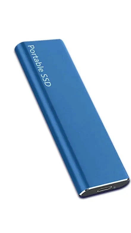 "Ultratynd 4 TB USB-C harddisk i sort, minimalistisk design med høj lagerkapacitet og hurtig dataoverførsel."