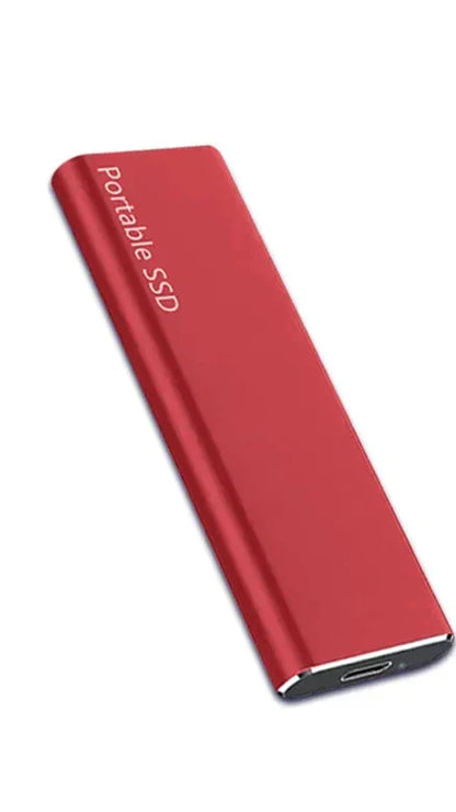 "Ultratynd 4 TB USB-C harddisk i sort, minimalistisk design med høj lagerkapacitet og hurtig dataoverførsel."